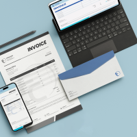 e invoice mockup